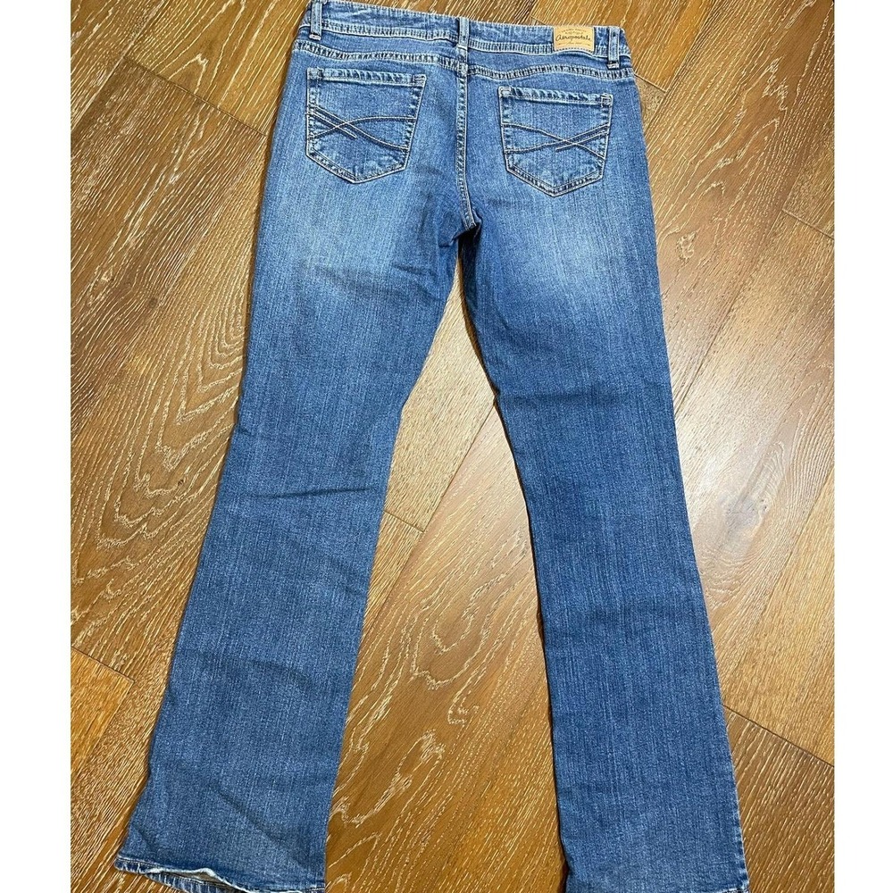 Aeropostale Chelsea Bootcut Jeans Size 8 Reg Medium Wash Y2K 2000s Stretch‎ - Picture 9 of 13